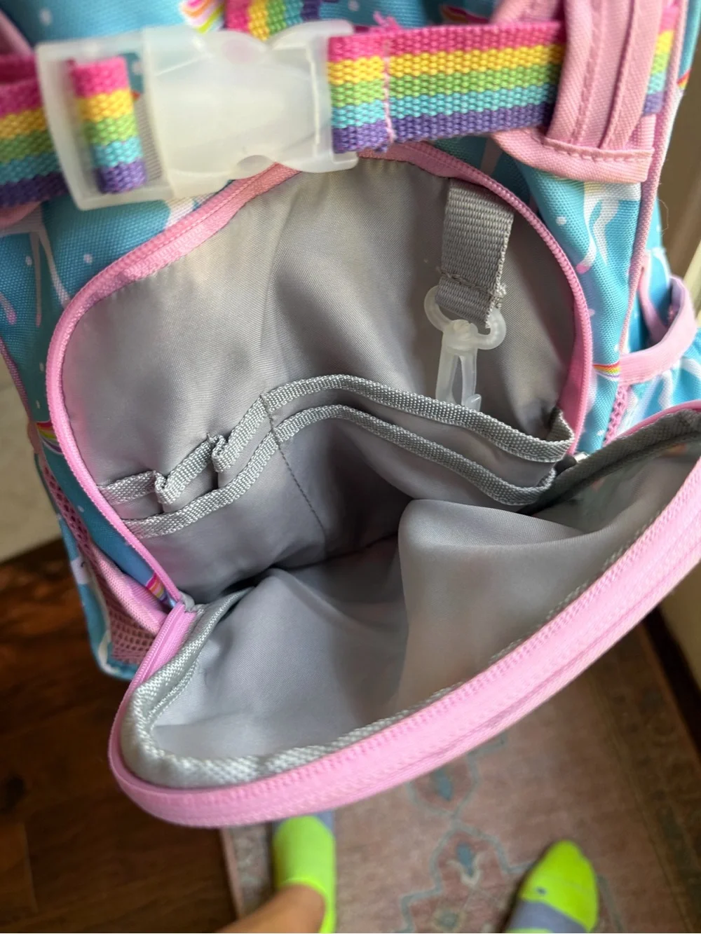 Pottery Barn Kids Aqua Unicorn Parade Mackenzie Backpack- Small